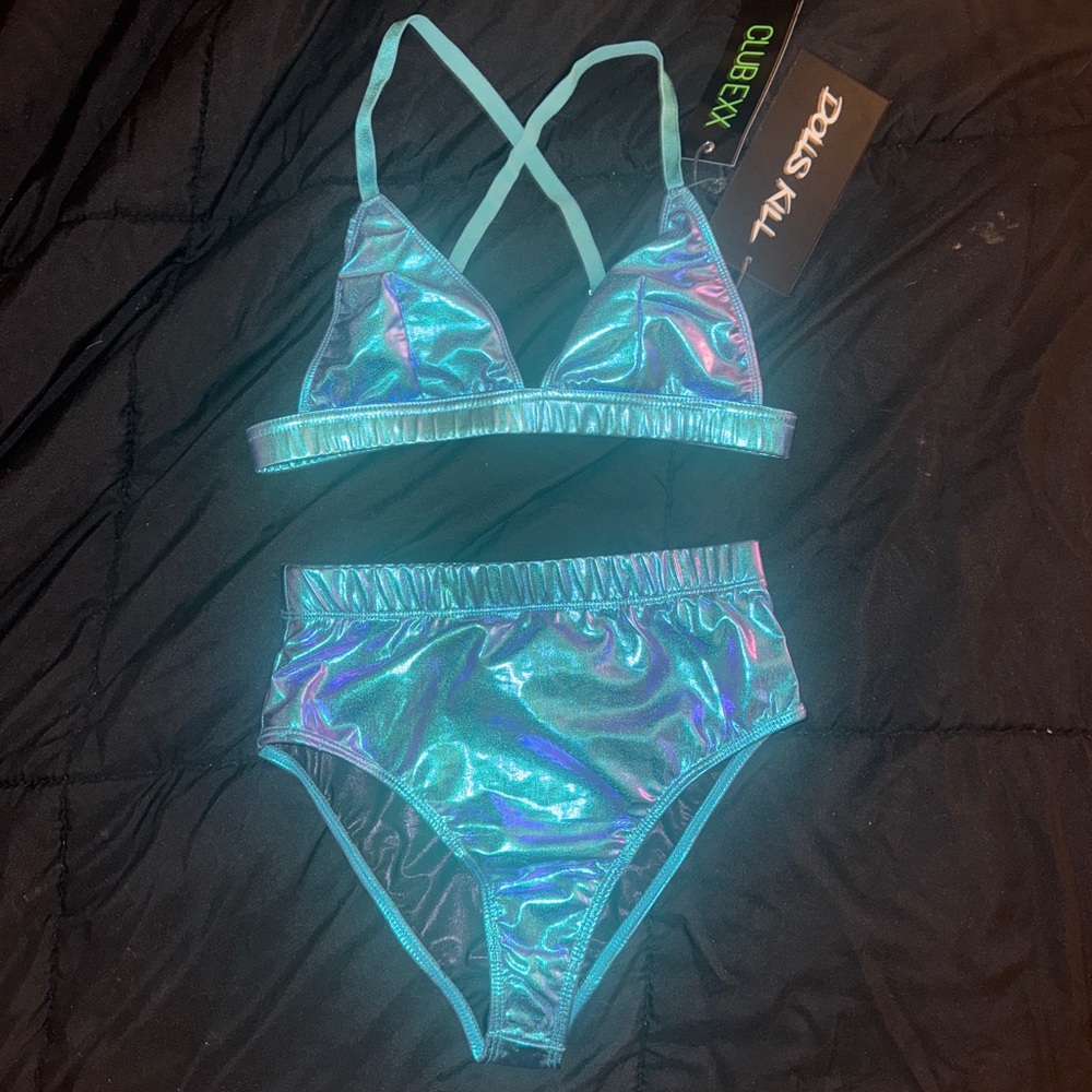 Club Exx Metallic Blue Set